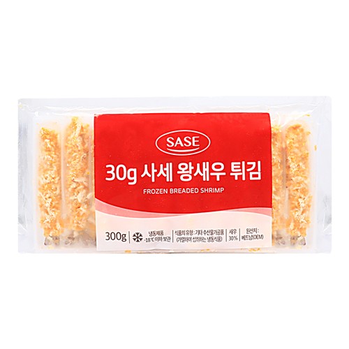 푸드올마켓_ 30g 사세 왕새우 튀김 300g(30g x 10ea) /냉동