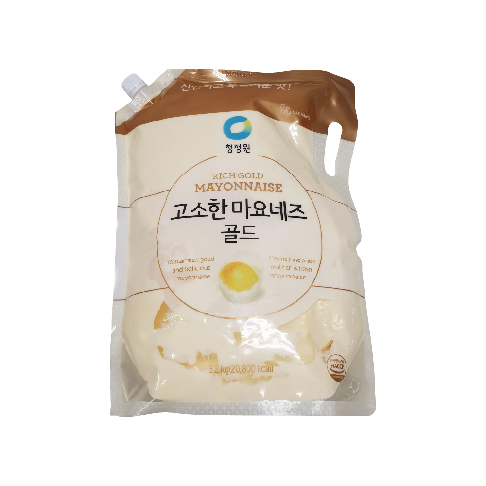 청정원 고소한 마요네즈 골드 스파우트 3.2kg