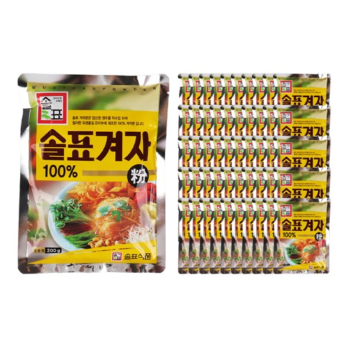 푸드올마켓_ 솔표 겨자분 200g 한박스 (200g x 50ea)
