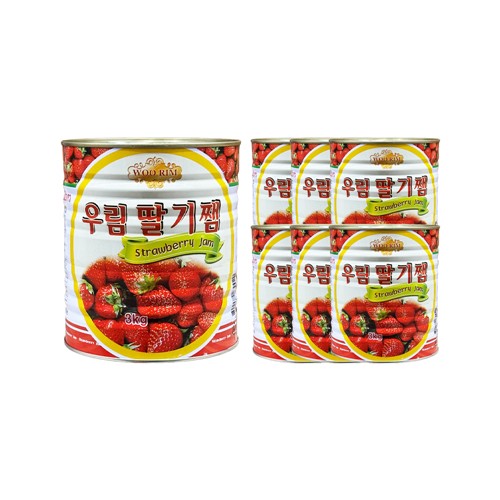 푸드올마켓_ 우림 딸기잼 3kg 한박스 (3kg x 6ea)