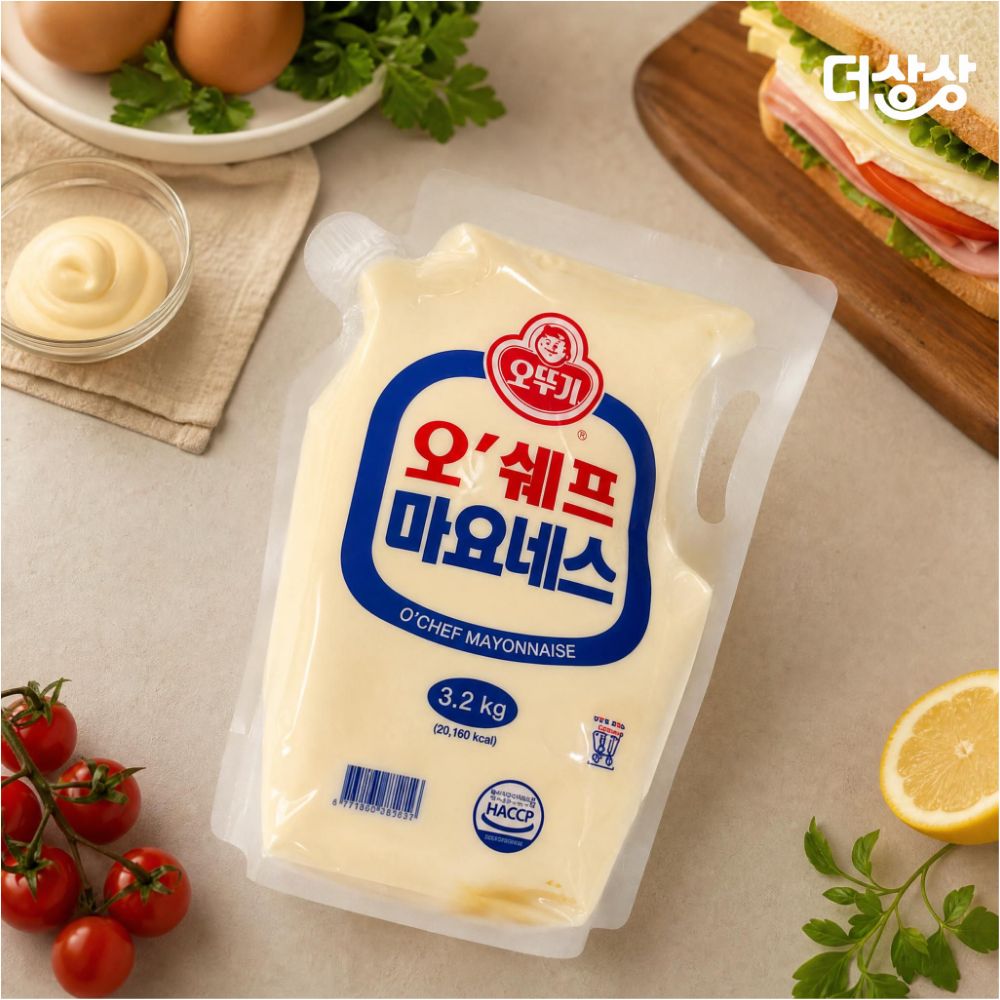 오뚜기 오쉐프 마요네즈 스탠딩파우치 3.2kg