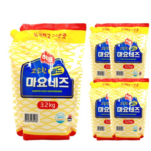 푸드올마켓_ 해표 고소한 골드 마요네즈 3.2kg /스파우트팩 한박스 (3.2kg x 4ea)