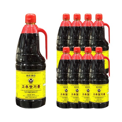 푸드올마켓_ 새댁표 고추맛기름 1.5L 한박스 (1.5L x 8ea)