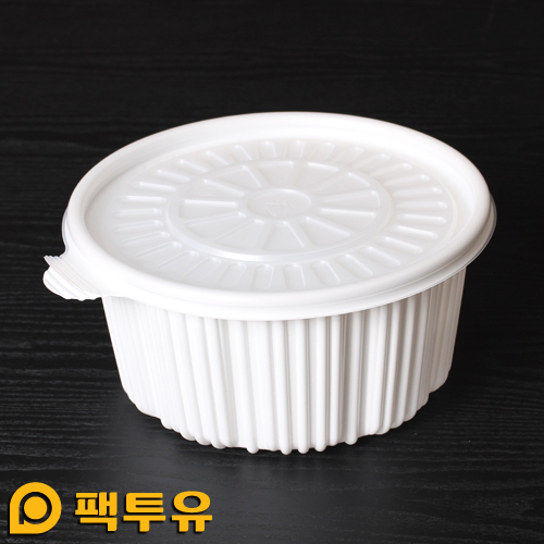 탕용기 AJ 감자탕용기 중 200세트 일회용 225파이 배달 포장