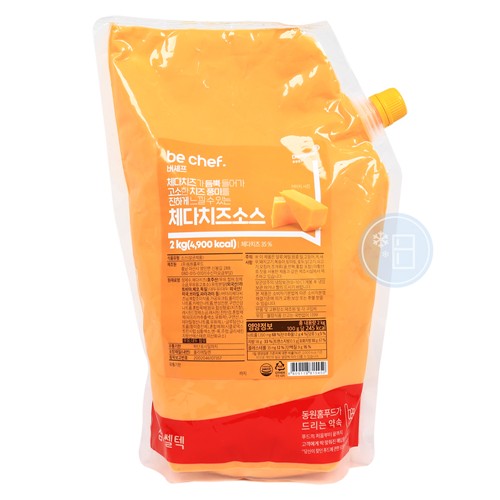 푸드올마켓_ 동원홈푸드 비셰프 체다치즈소스 2kg /냉장