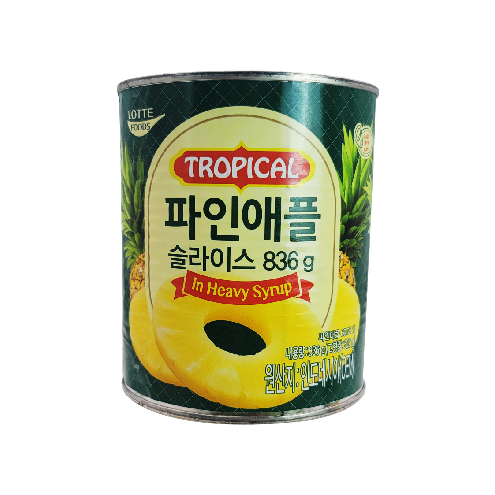 롯데 델가 파인애플 슬라이스 836g