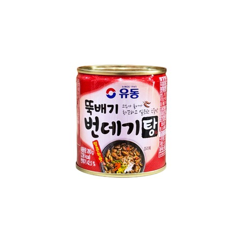 푸드올마켓_ 유동 뚝배기 번데기탕 얼큰한맛 280g