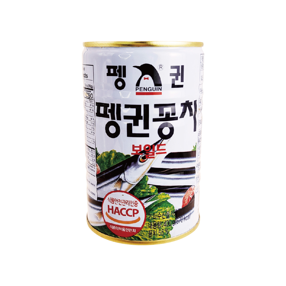 펭귄에프엔비 펭귄 꽁치 400g X 24캔 / 팽귄꽁치/ 꽁치보일드/ 꽁치통조림
