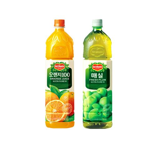 델몬트 오렌지100 1.5L 6입+매실 1.5L 6입