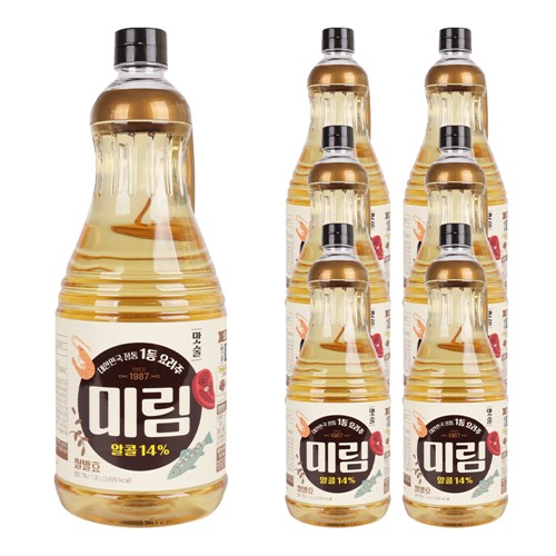 푸드올마켓_ 롯데 미림 1.8L 한박스 (1.8L x 6ea)