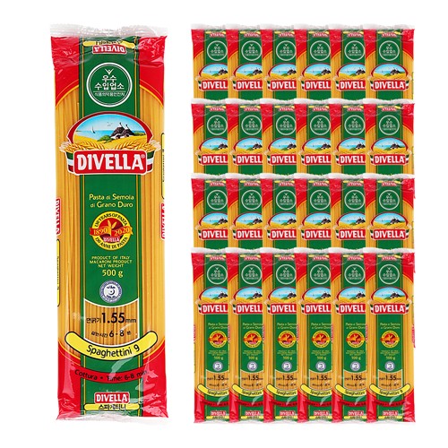 푸드올마켓_ 디벨라 9호 스파게티니 500g 한박스 (500g x 24ea)