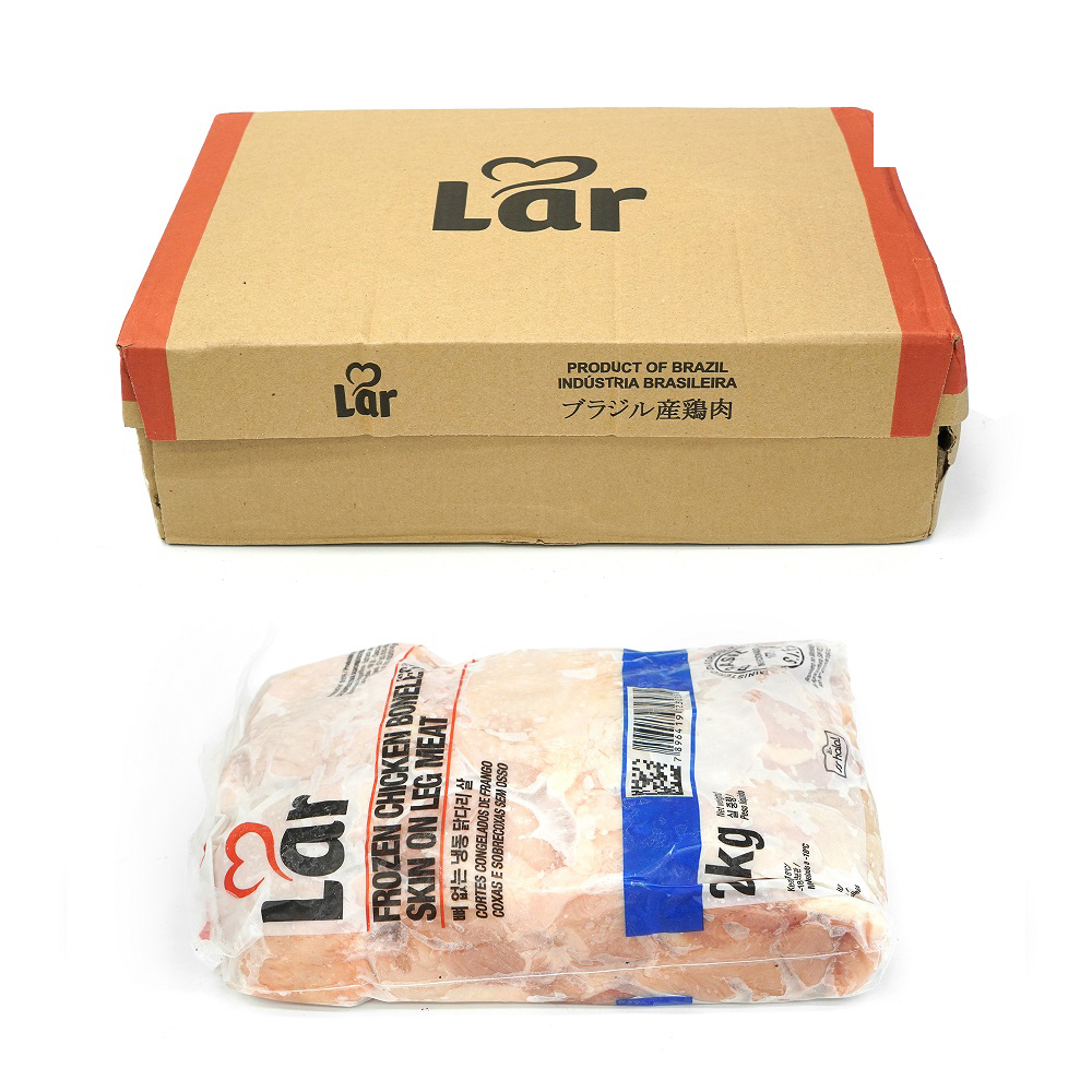 [미트클럽] 냉동 순살 닭정육(닭다리살) (라(LAR)_브라질) 12kg