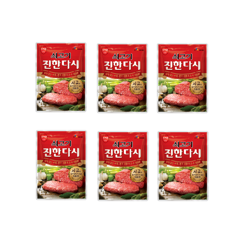 이츠웰 쇠고기 진한다시 2kg 6개