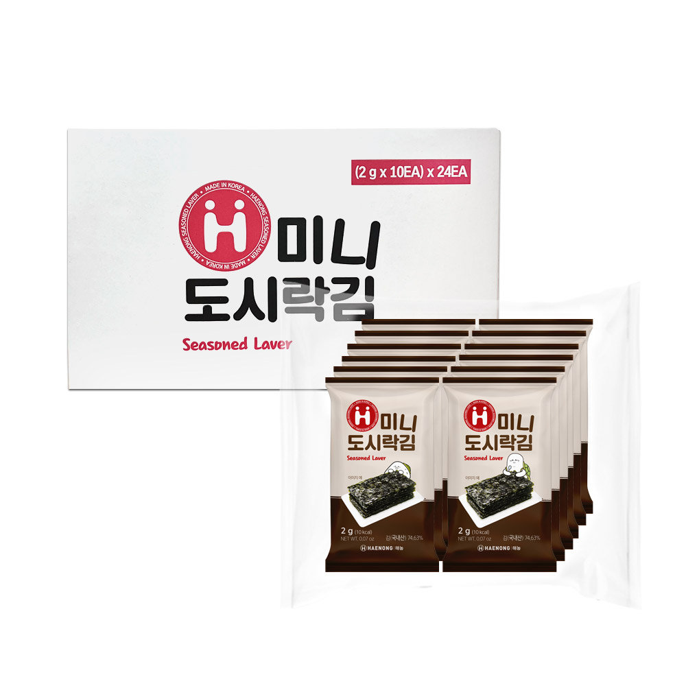 해농 미니 도시락김 2g x 240봉