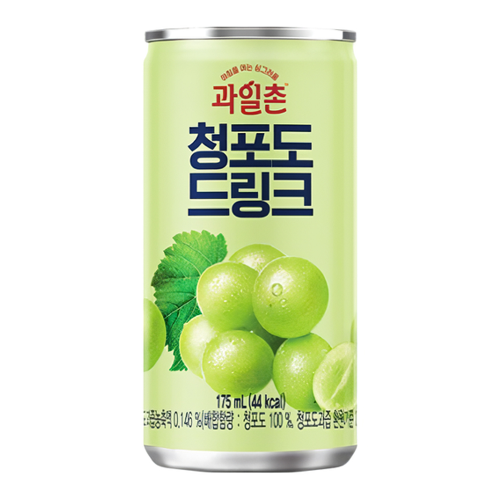 과일촌 청포도 드링크 175mlx30캔x2박스