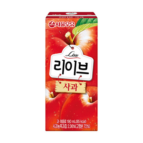 서울우유 리이브사과 190mlx24개