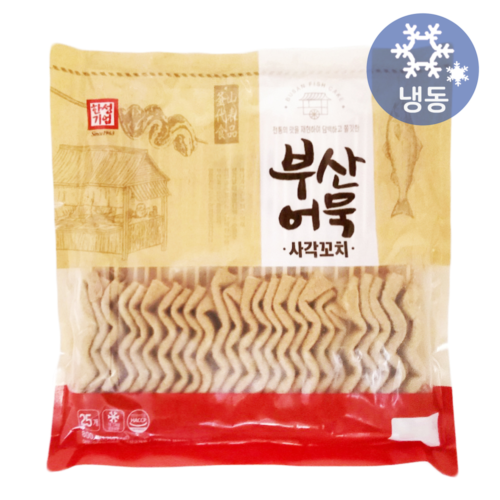한성 부산어묵 사각꼬치 800g(32gx25개)/냉동 꼬치어묵