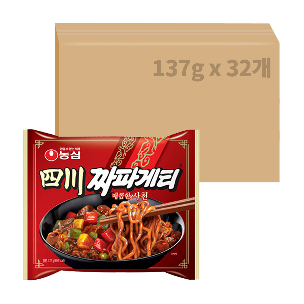 농심 사천짜파게티 137g x 32개