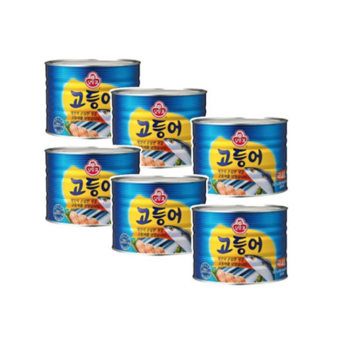 오뚜기 고등어 캔 1.8KG 6개