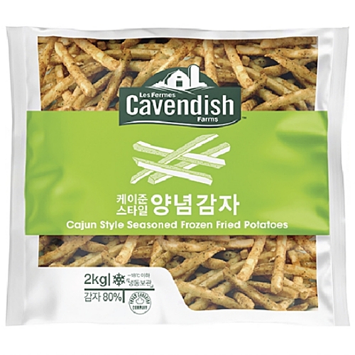 카벤디쉬 케이준스타일 양념감자 2KG x 6팩