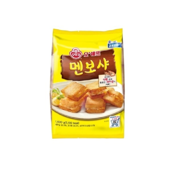 오뚜기 오쉐프 멘보샤 1KG (아이스박스 포장)