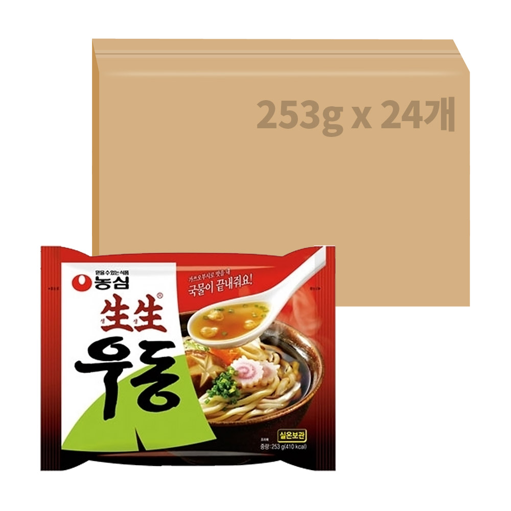 농심 생생우동봉지 253g x 24개