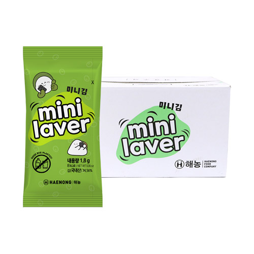 해농 미니 도시락김 에코패키지 1.8g 480봉