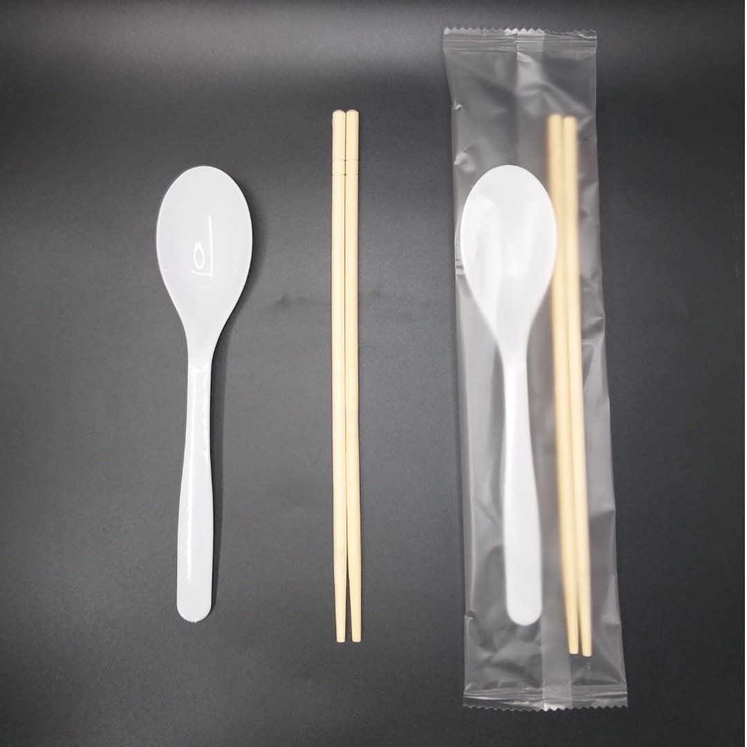 일회용 숟가락 + 젓가락 세트