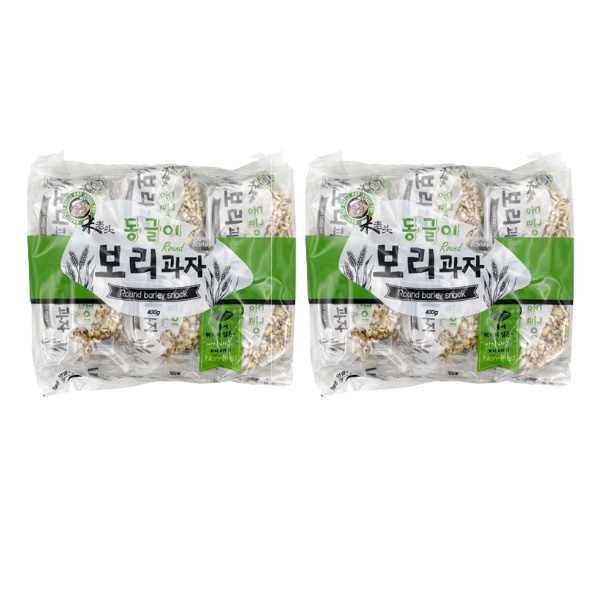 엉클팝 동글이 보리과자 400g *2