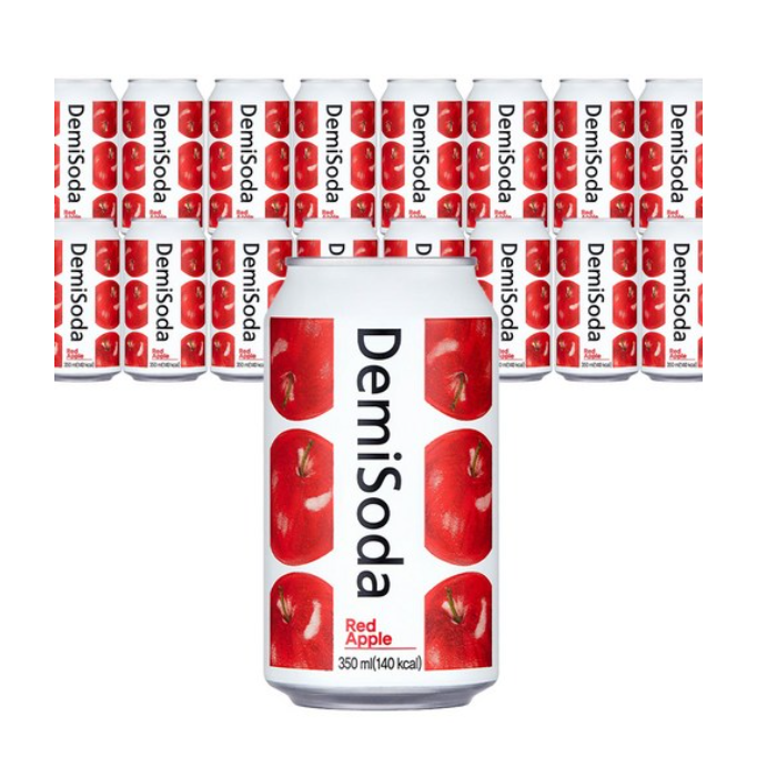 데미소다 레드애플 350ml 24캔 뚱캔