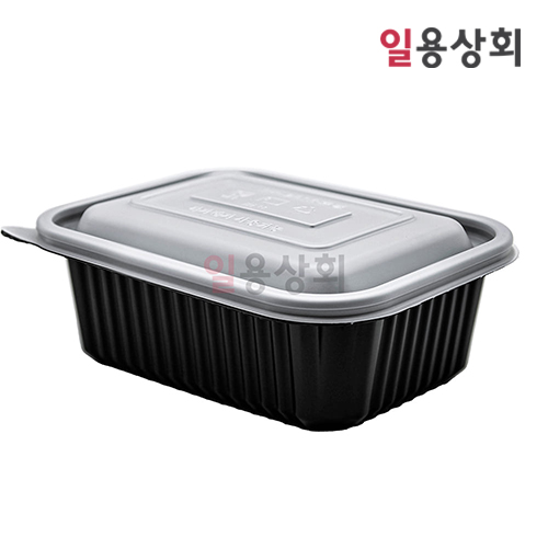 [오늘출발] [소량] 사각 찜용기 밀폐용기 JH 20157 (중) 검정 100세트 / 오네
