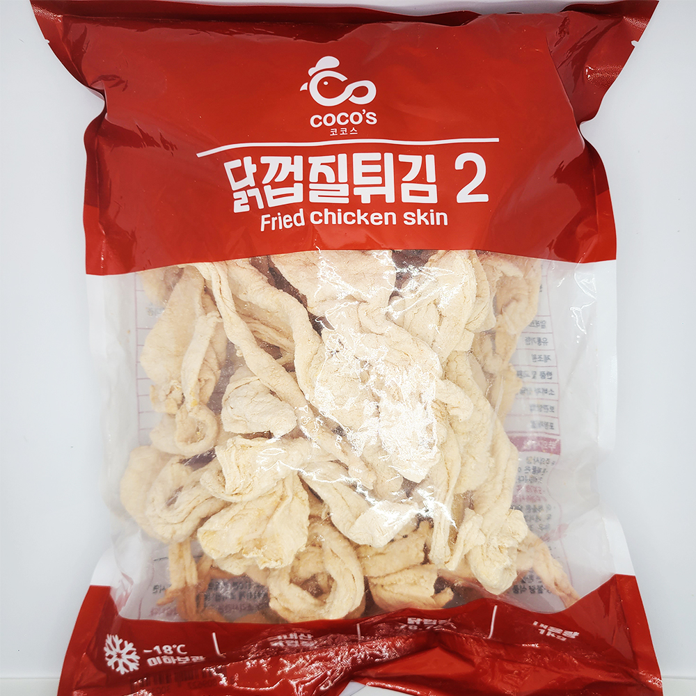 코코스 냉동 닭껍질 튀김 (1kg) 치킨 에어프라이어
