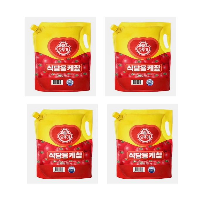 한정수량오뚜기 케찹 스파우트 3.3kg 4개