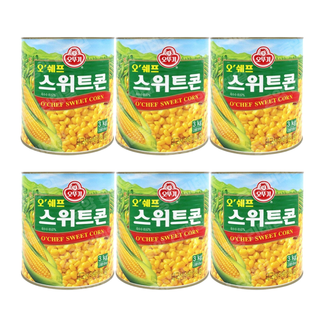 오뚜기 오쉐프 스위트콘 3kgx6개