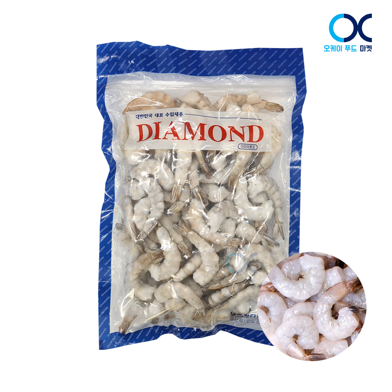 다이아몬드 탈각새우 900g (31/40) / 생칵테일새우