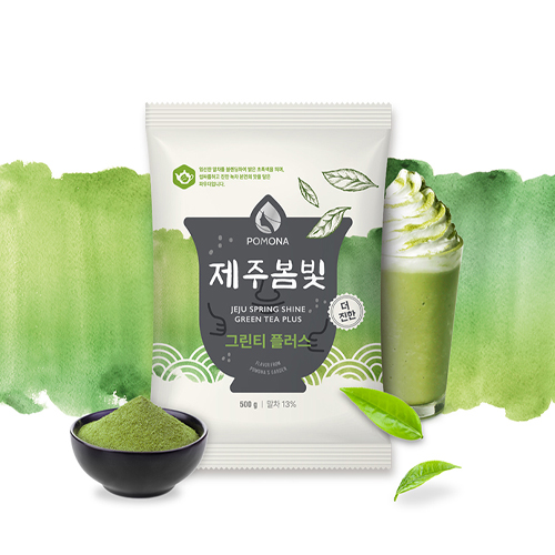 [포모나]제주봄빛 그린티플러스(500g/말차13%)