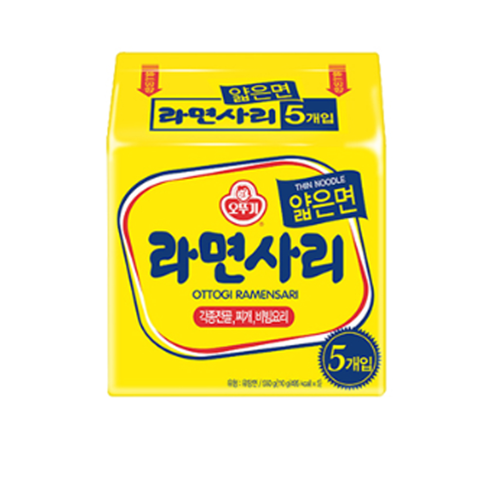 오뚜기 라면사리 얇은면 110g 5개입 멀티팩