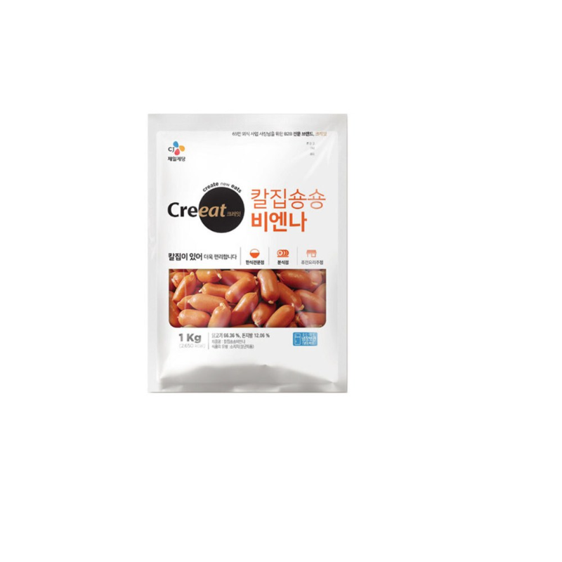 CJ제일제당 크레잇 칼집숑숑 비엔나 1kg