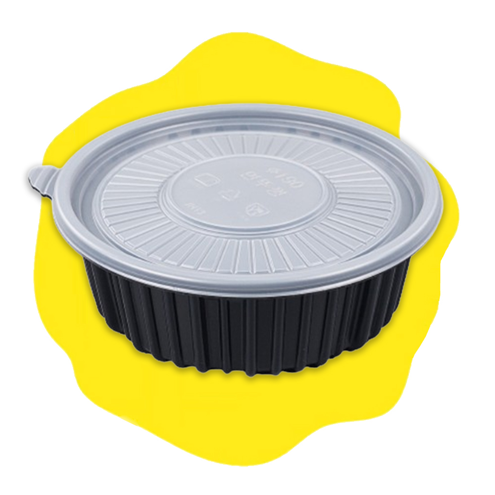 195파이 냉면용기 소(흑색/BFP-면탕기)탕용기 300개세트