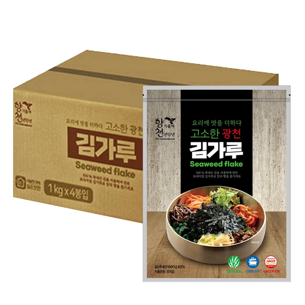 광천김 대용량 업소용 김가루 1kgx4개 (국내산)