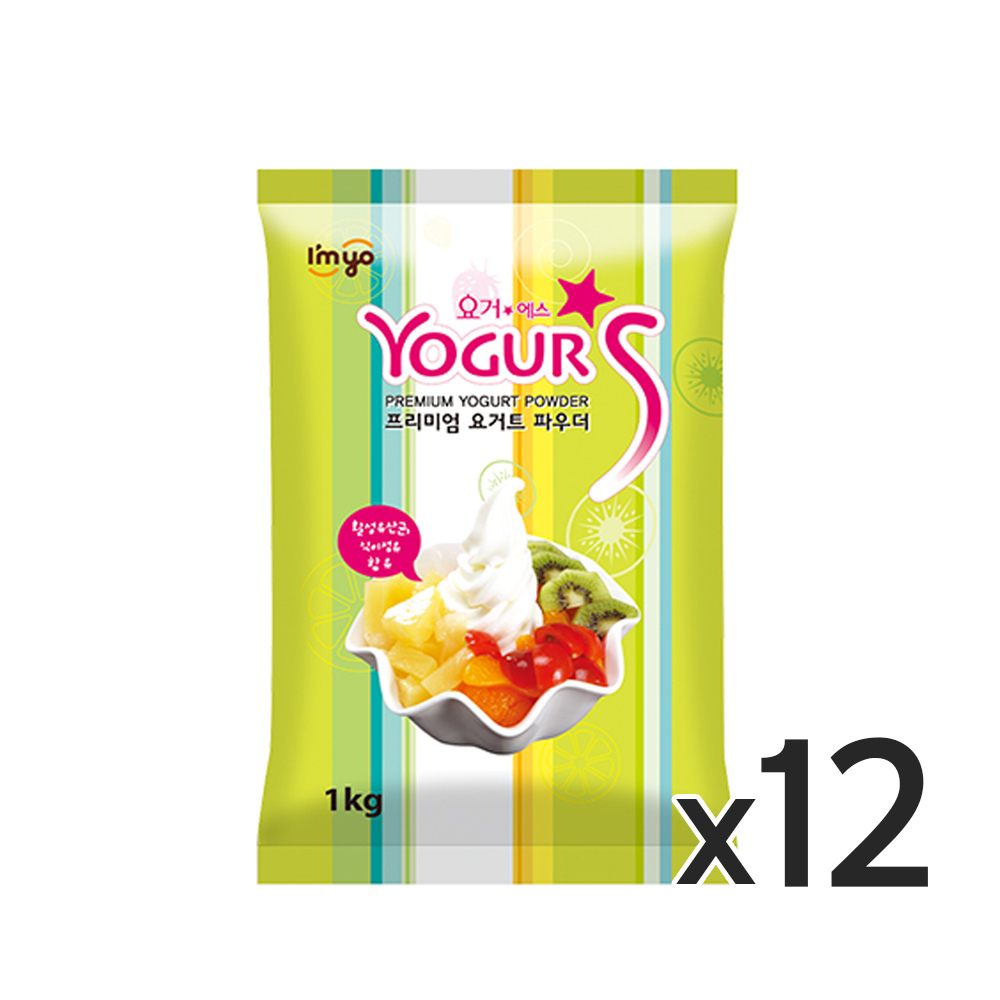 아임요 요거에스 플레인 요거트 파우더 1kg 12개