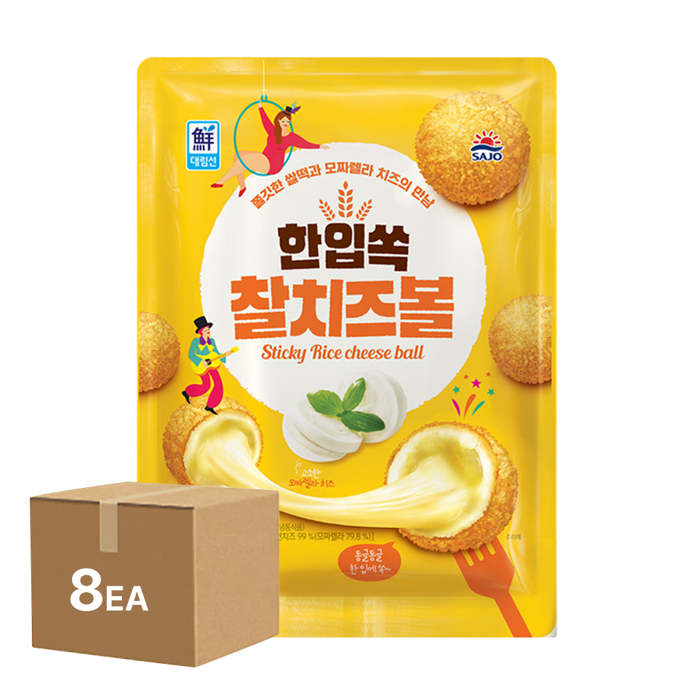 [BOX] 사조대림 한입쏙 찰치즈볼 1kg*8개