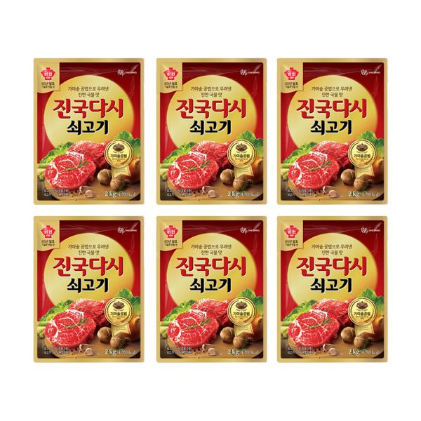 대상 미원 쇠고기 진국다시 2kgx6개