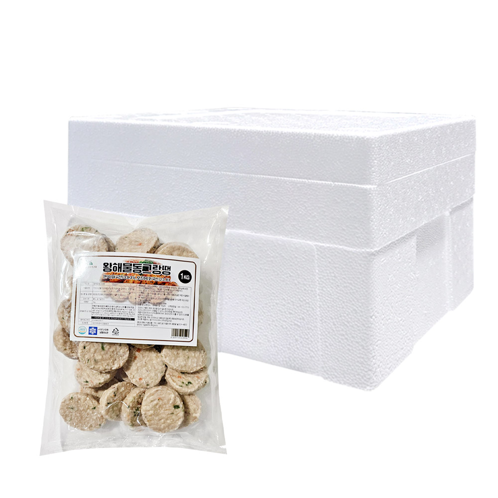 전원푸드락 왕해물동그랑땡 1kg x 10개