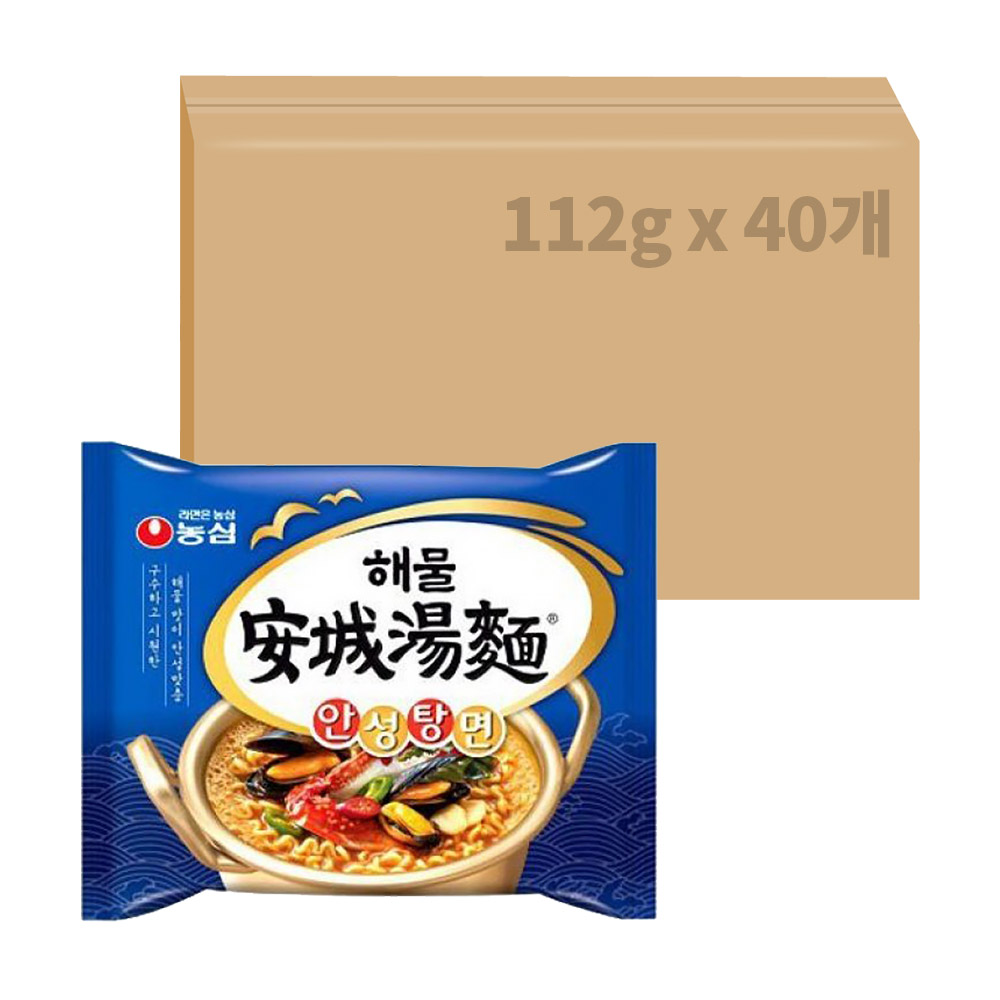 농심 해물 안성탕면 112g x 40개