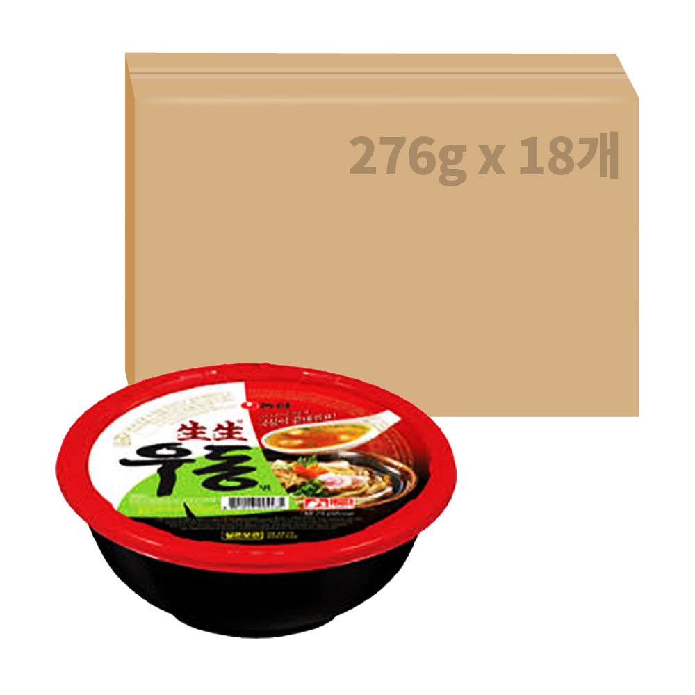 농심 생생우동용기 276g x 12개