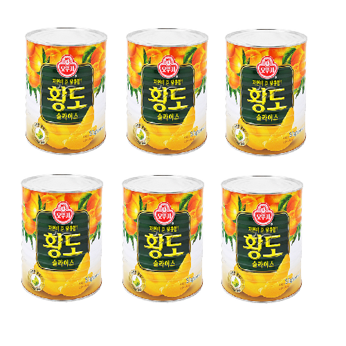 오뚜기 황도 슬라이스 3KG 6개