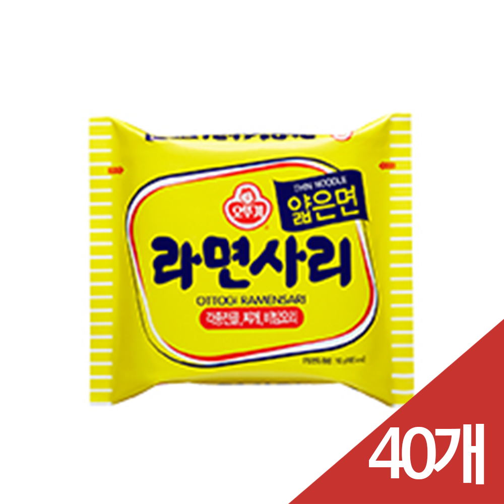 오뚜기 라면사리 얇은면 110G 40개(한박스)