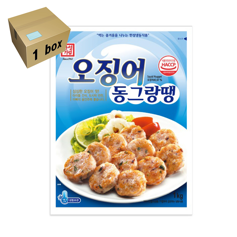 한성 오징어 동그랑땡 1box (1kgx10개)