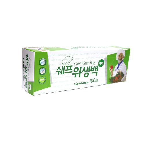 쉐프 위생백 30X45 100매 대형